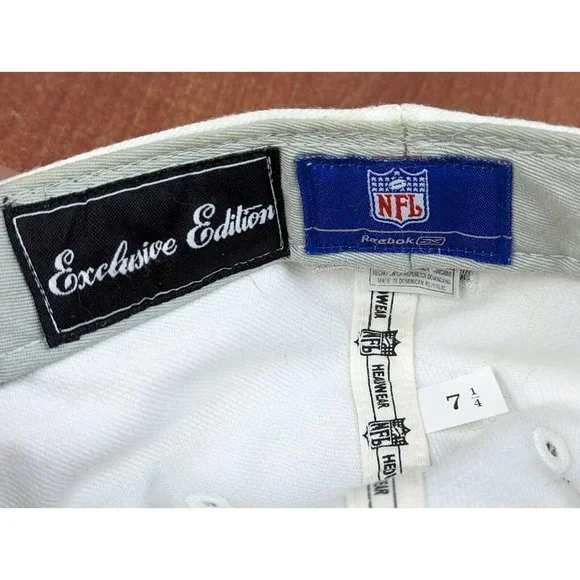 REEBOK NFL FITTED SIZE 7 1/4 OAKLAND LA RAIDERS HAT Exclusive Edition - Picture 6 of 6